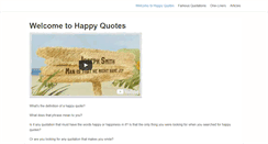Desktop Screenshot of happyquotesz.com