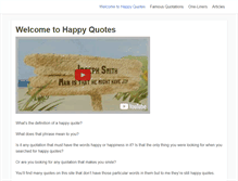 Tablet Screenshot of happyquotesz.com